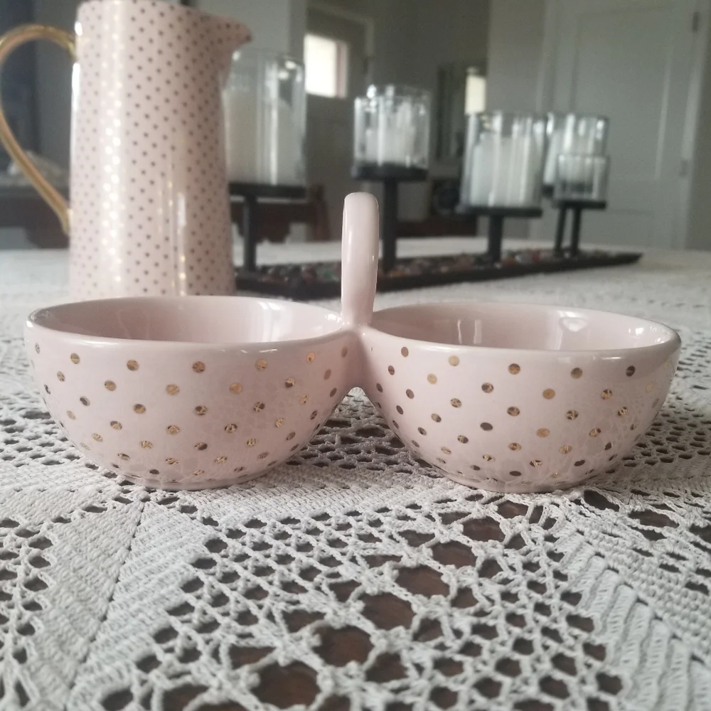2/$14 Bloomingville Divided Double Bowl